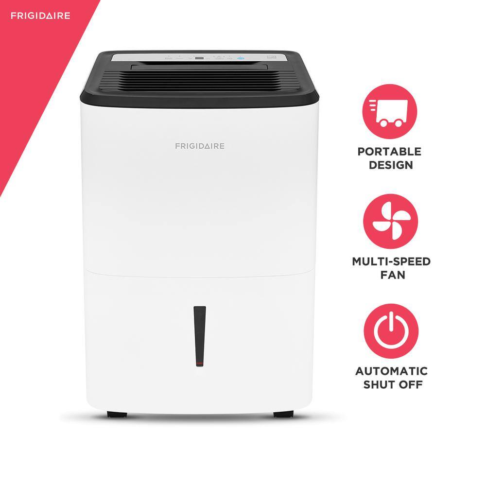 Frigidaire High Humidity 50-Pint Capacity Dehumidifier with Built-in Pump FFAP5033W1