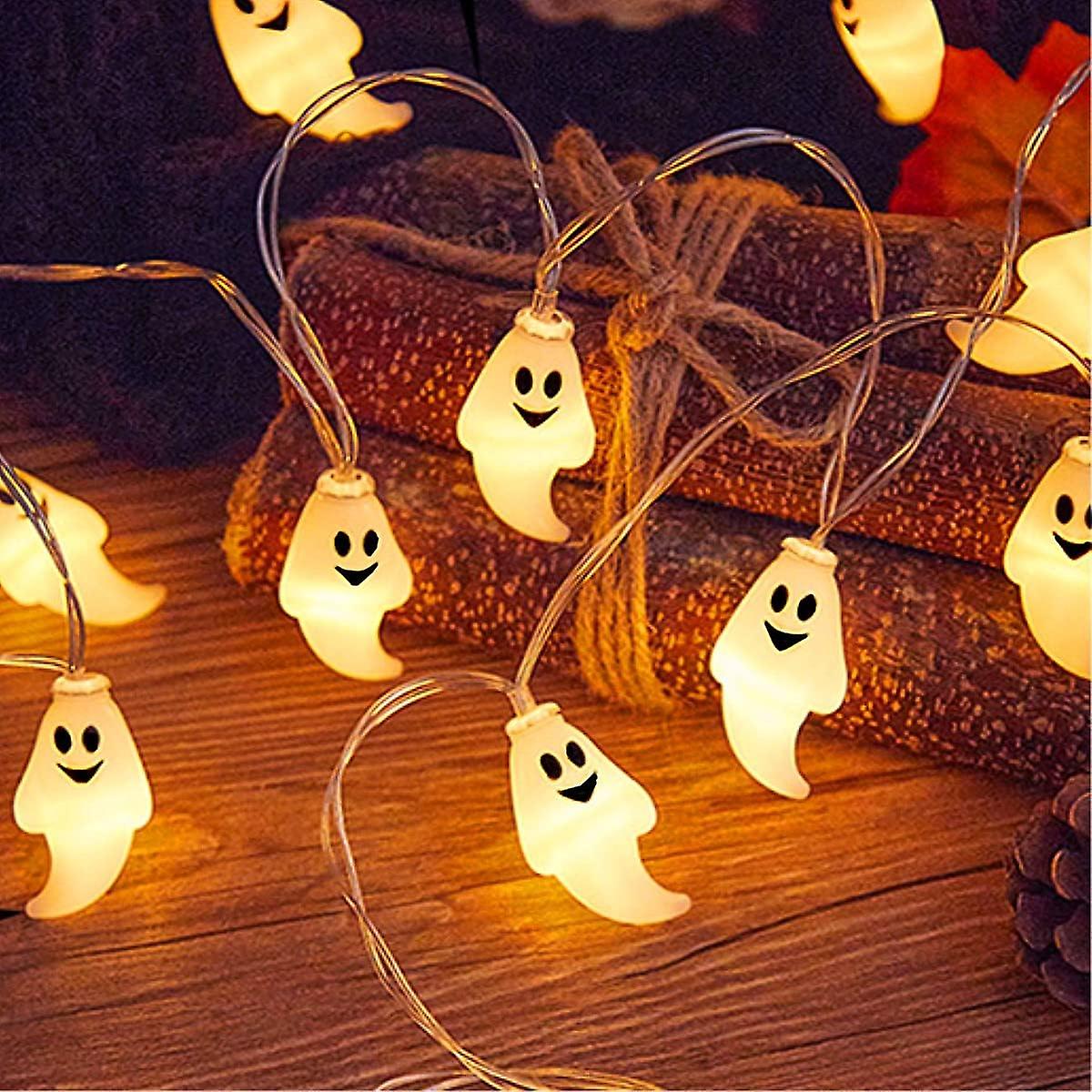 Halloween String Lights， 3m 20 Led Ghost Light， Ghost Halloween Decoration Lights， Ghost String Lights For Halloween Party Decoration