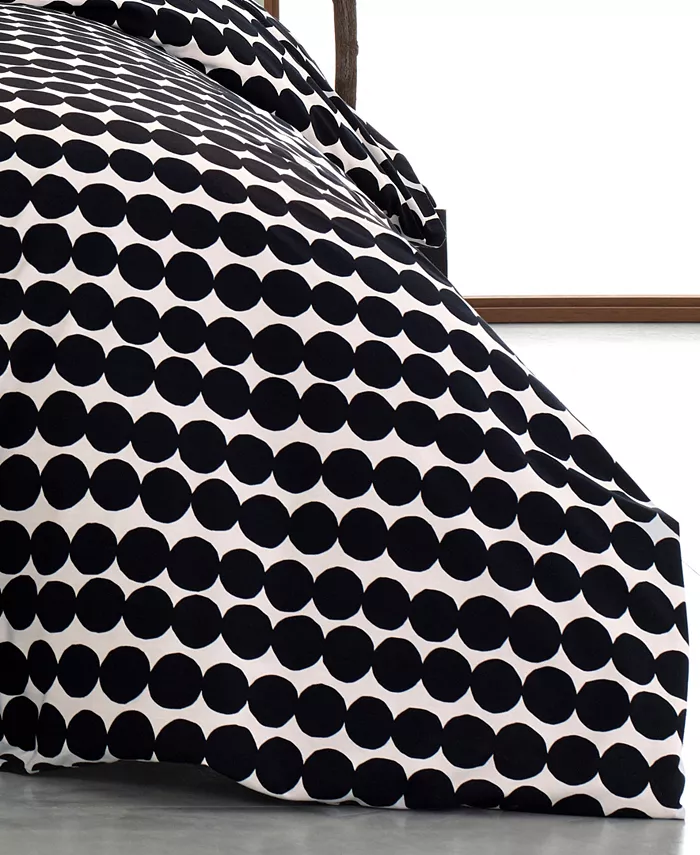 Marimekko Rasymatto Cotton Reversible 3 Piece Duvet Set， Full Queen