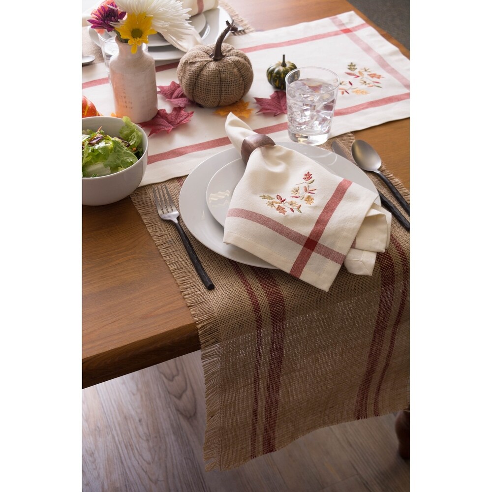 DII Rustic Leaves Kitchen Tablecloth