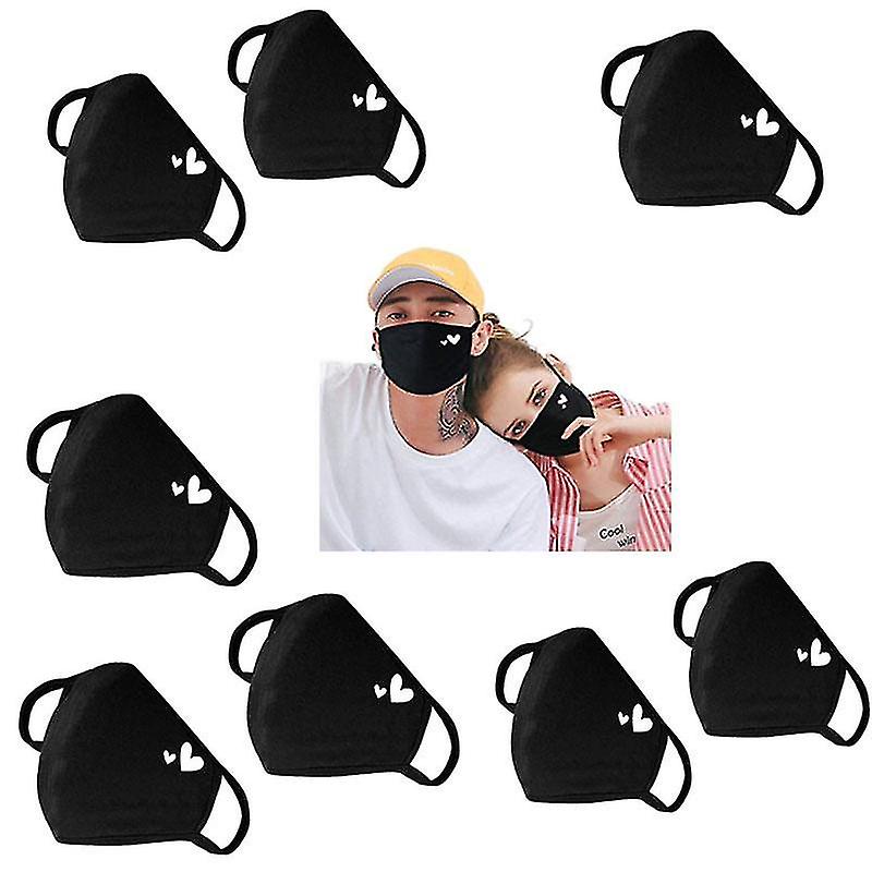 10pcs Couples Heart Face Mask Dust Masks Face Cover Winter Protective Shield