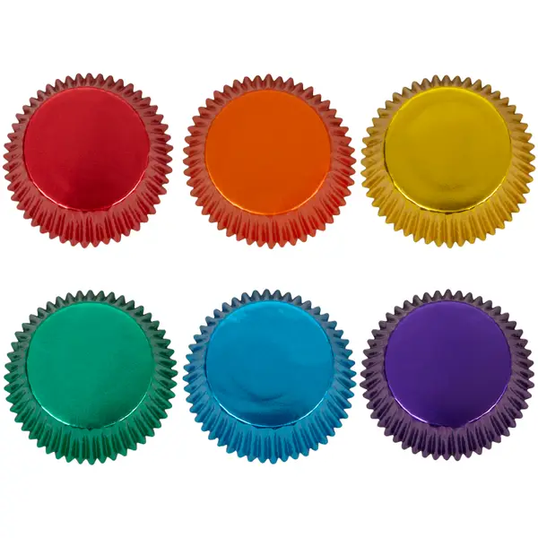 Wilton 72-Count Multicolored Foil Cupcake Liners