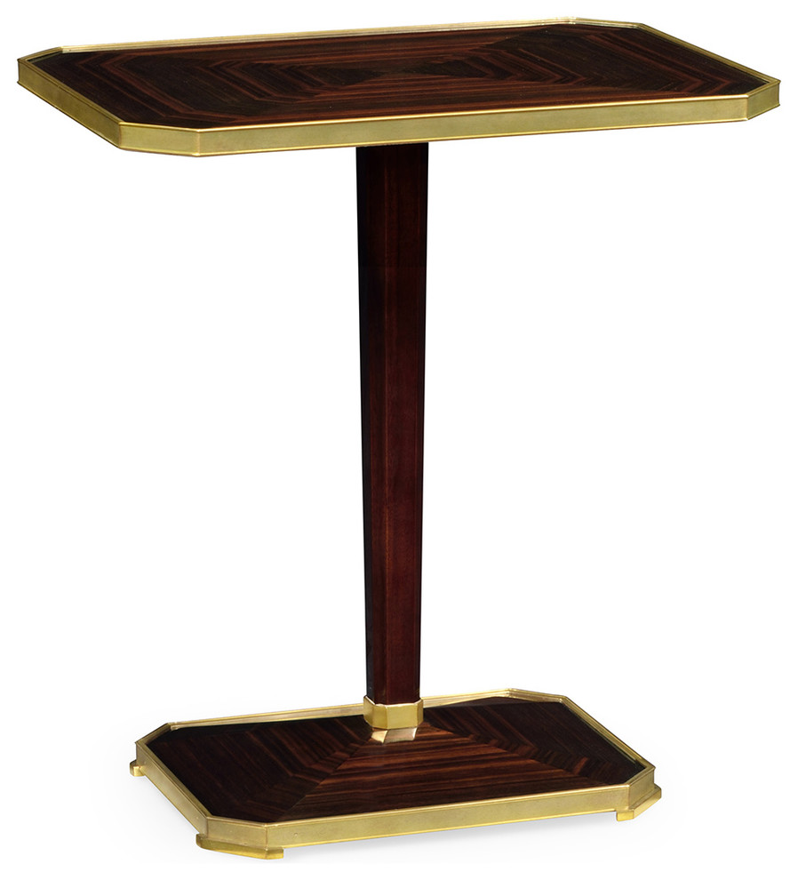 Rectangular Macassar Ebony Side Table   Transitional   Side Tables And End Tables   by HedgeApple  Houzz