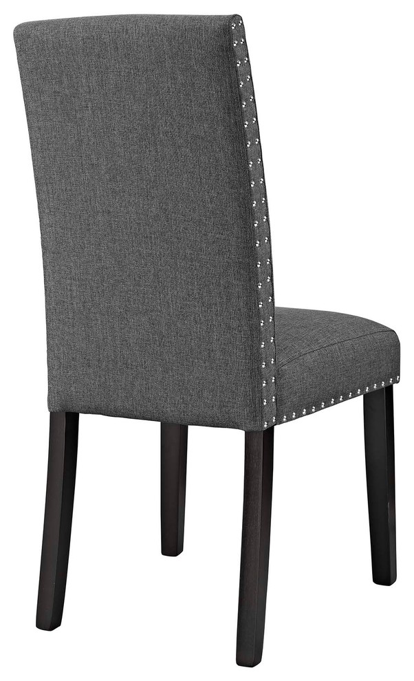 Parcel Dining Side Chair Fabric Set of 2  Gray   Transitional   Dining Chairs   by Beyond Design  ampMore  Houzz