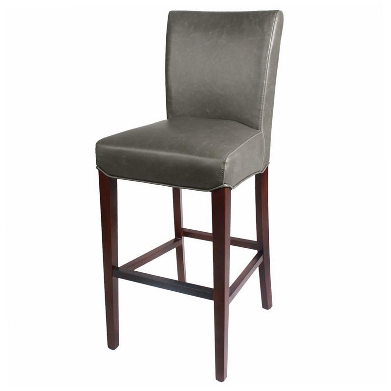 New Pacific Direct Milton Bonded Leather Bar Stool