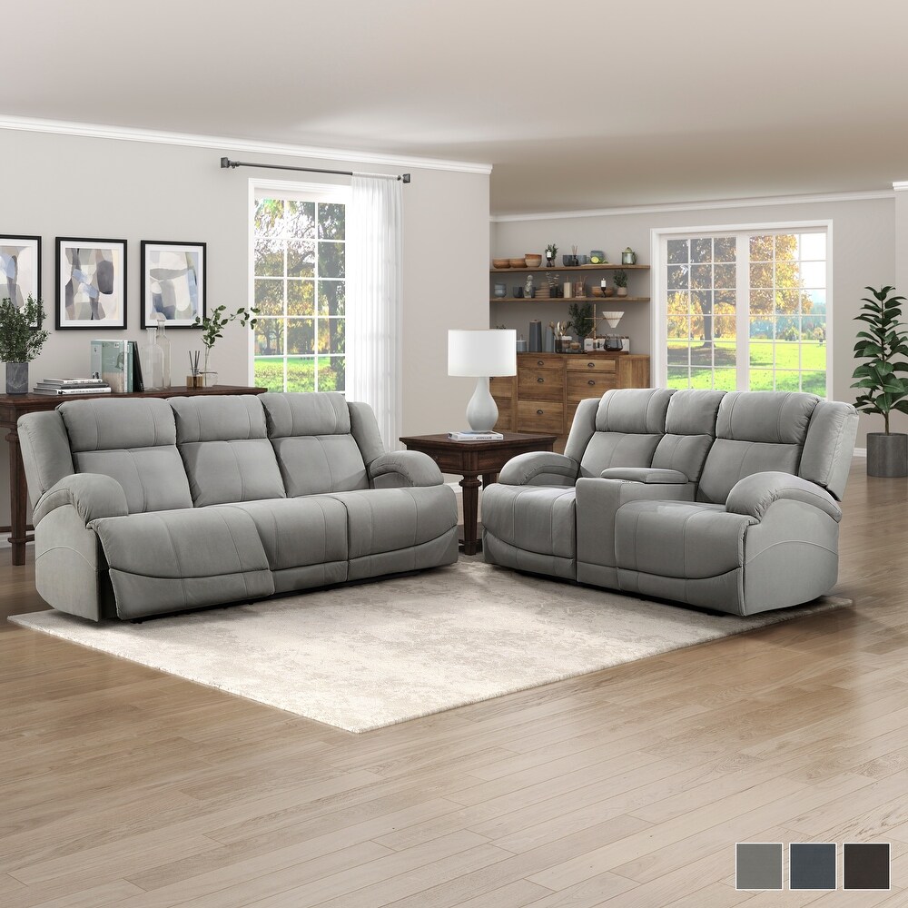 Sherwood 2 Piece Manual Reclining Living Room Sofa Set