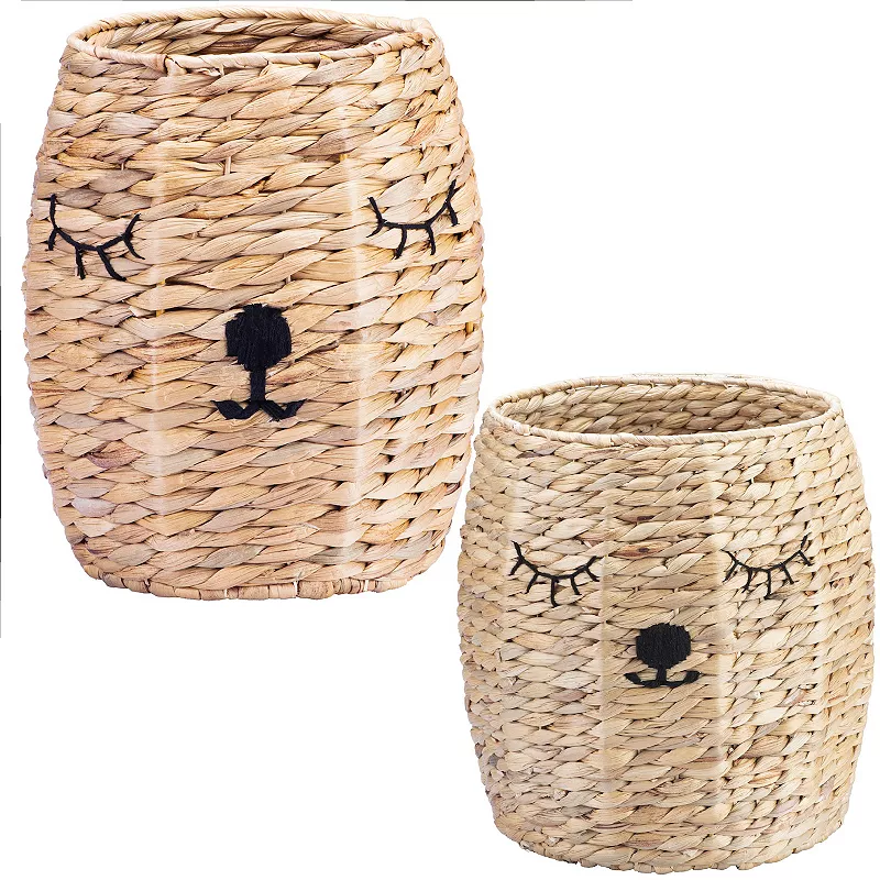 Saddle River Water Hyacinth Round 2-pc. Animal Basket Set