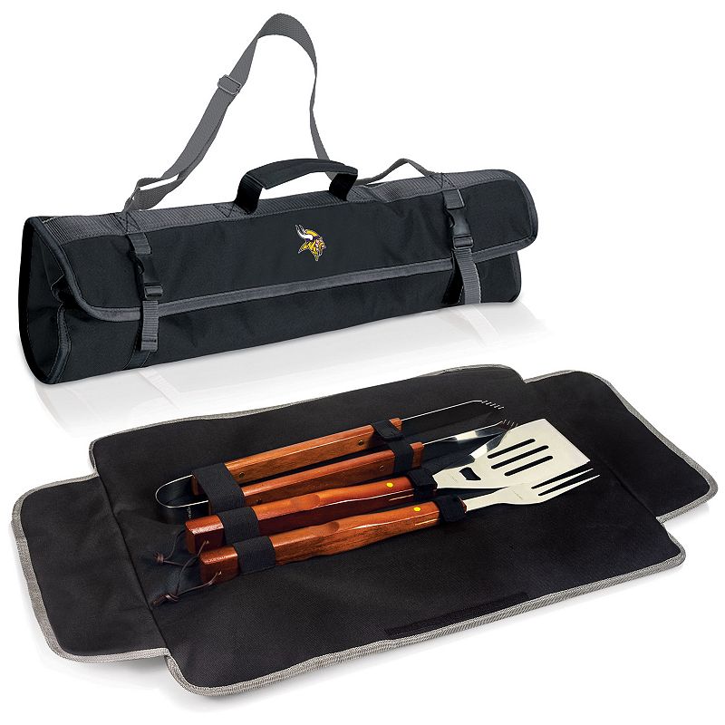 Picnic Time Minnesota Vikings 4-pc. Barbecue Tote Set