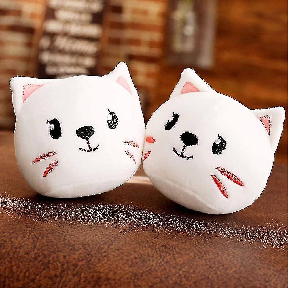 Cute Snack Pillow Stuffed Animal Toys Pudding Decorative Removable Kitty Cat Dolls Creative Toy Gifts