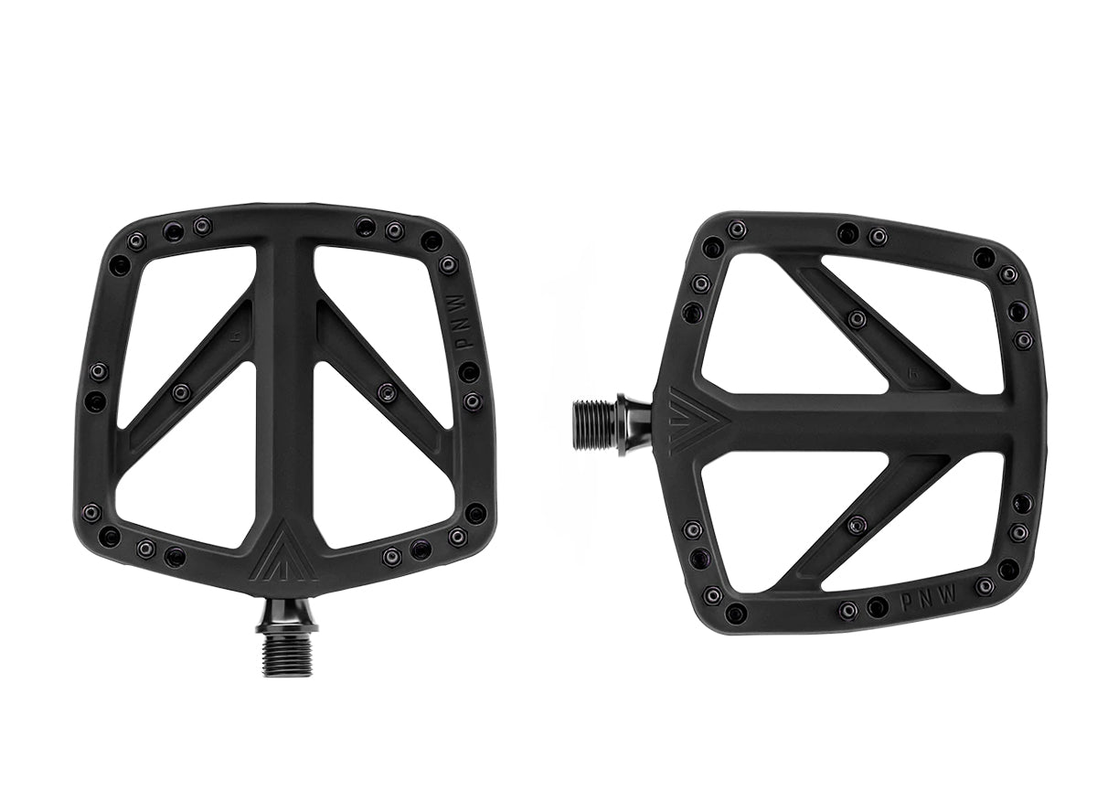 PNW Range Composite Flat Pedal - Blackout Black