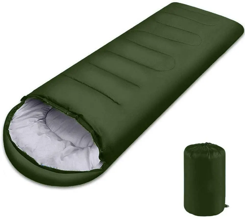 Waterproof Windproof Envelope Sleeping Bag with Compression Camping Gear for Outdoor sleeping bag