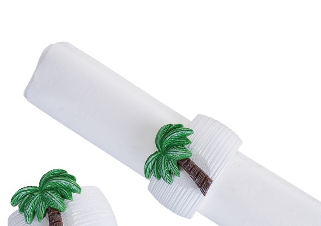 C amp f Home Palm Tree Napkin Ring S 4