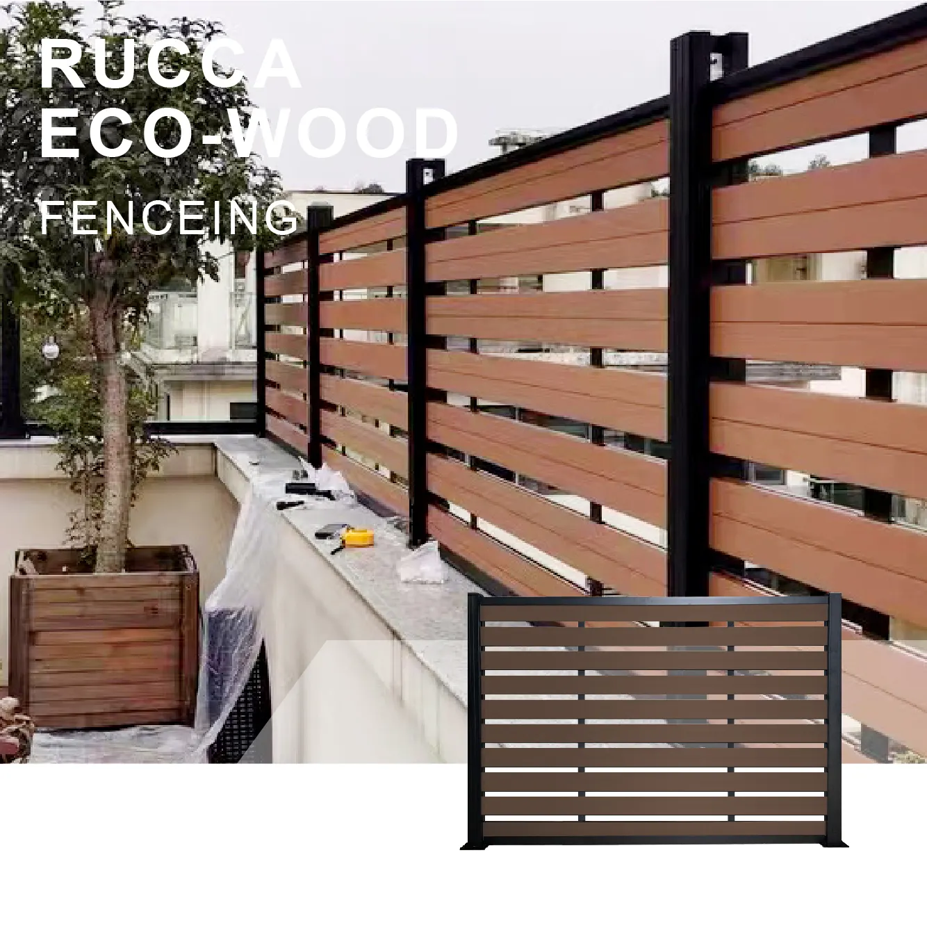 Rucca Supply Decorative Wpc Composite Garden Gates And Fence