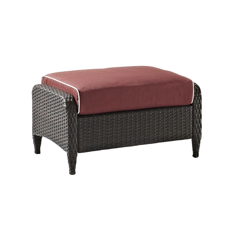 Crosley Kiawah Outdoor Wicker Ottoman