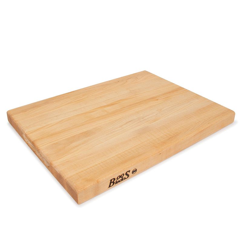 John Boos Maple Wood Edge Grain Reversible Cutting Board， 20 x 15 x 1.5 Inches