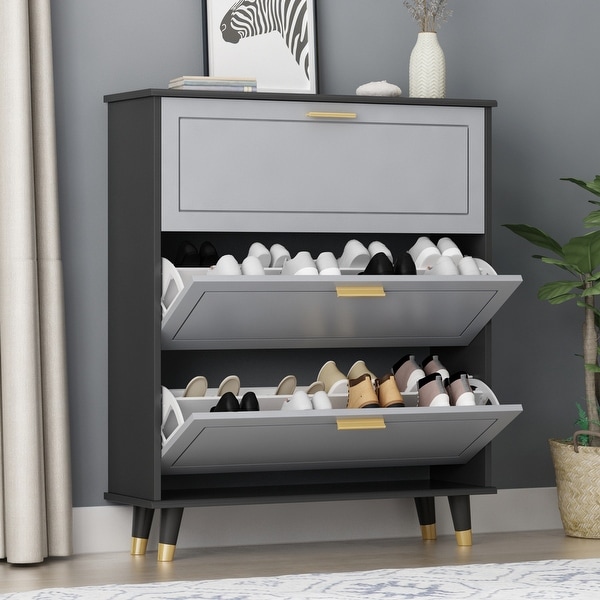 3-Tier Shoe Storage Cabinet - - 34181362