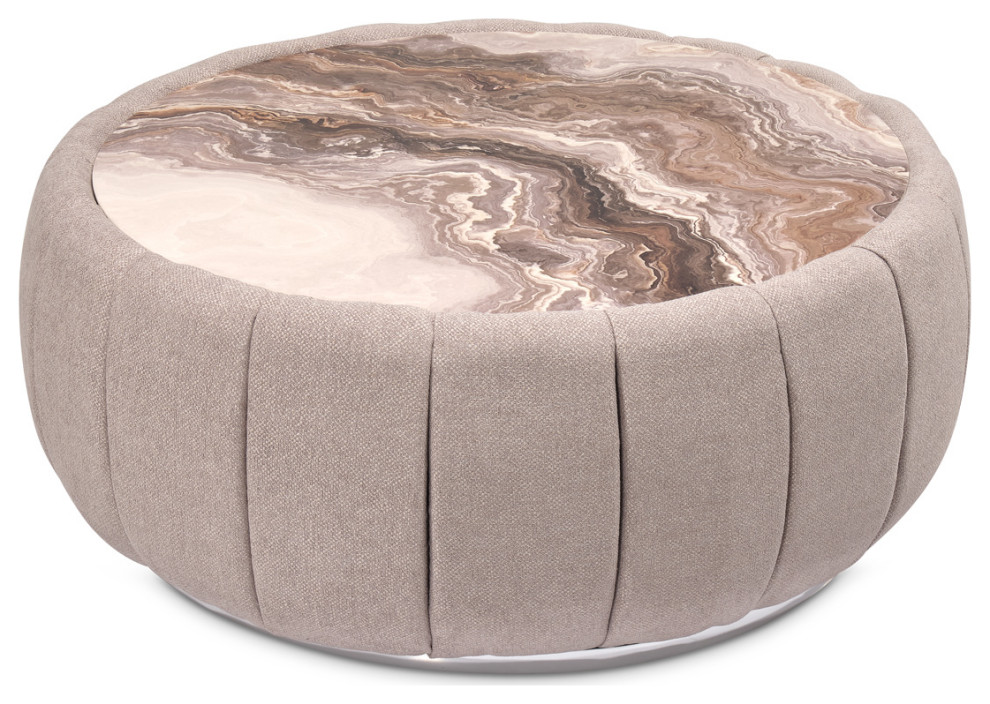 Lucca Cocktail Table Tan Nougat   Contemporary   Coffee Tables   by Michael Amini  Houzz