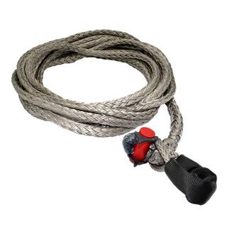 LockJaw 12 in. x 25 ft. 10700 lbs. WLL Synthetic Winch Rope Line with Integrated Shackle 20-0500025