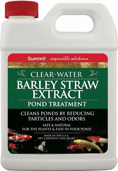 Summit Clear-Water Barley Straw Extract Pond Treatment， 32-oz bottle