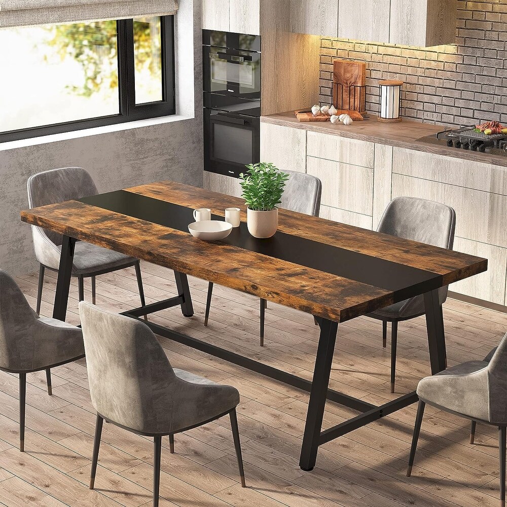 70.9 Inches Dining Table for 8 People  Family Gathering