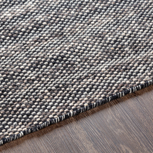 Reliance Modern Wool Black Rug