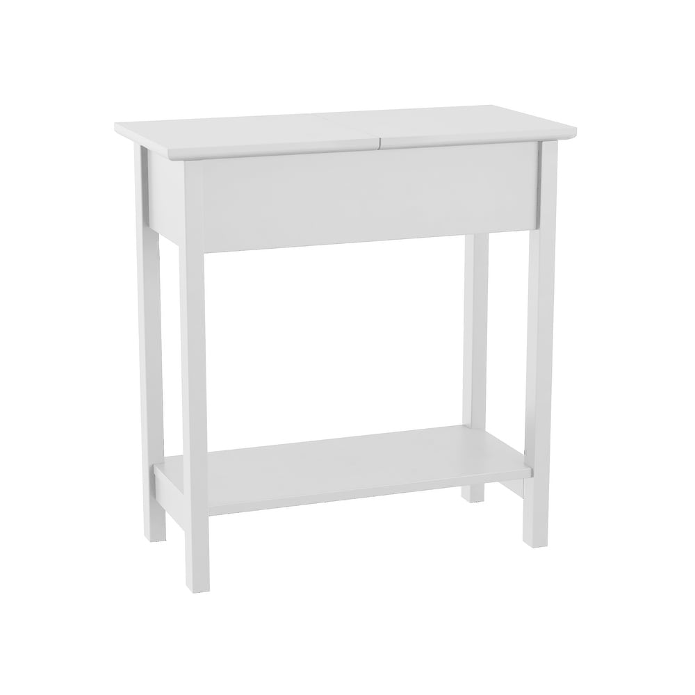 Hastings Home Narrow Flip Top End Table   22.75” x 11” x 24”