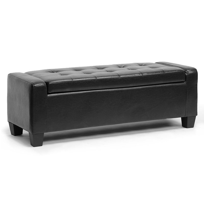 Baxton Studio Manchester Ottoman