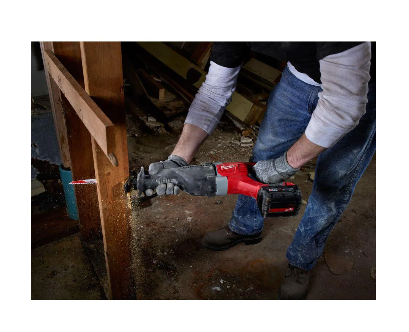 Milwaukee 2621-20-48-59-1835 M18 18V Lithium-Ion Cordless SAWZALL Reciprocating Saw W/ 3.0Ah Battery and Charger