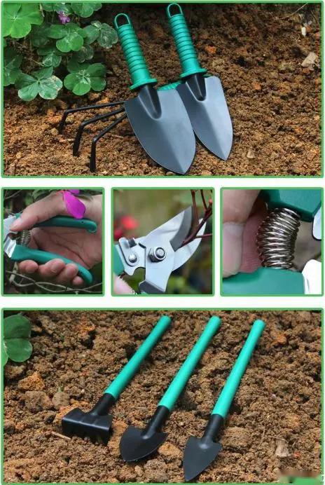 11pcs mini gardening tools pruning shears garden hand tools kit set garden tools