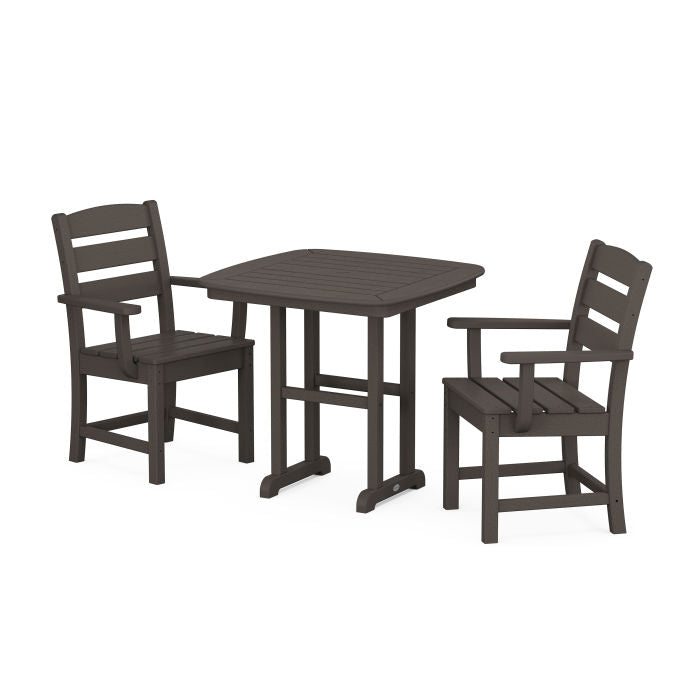 Polywood Lakeside 3-Piece Dining Set in Vintage Finish PWS1212-1-V