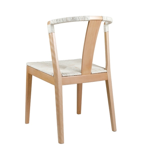 Fishel Solid Natural Wood Dining Chair