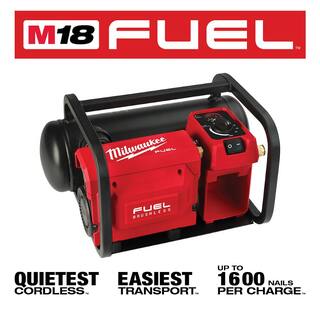 MW M18 FUEL 18-Volt Brushless Cordless 2 Gal. Electric Quiet Compact Air Compressor wM18 High Output Battery Pack 6.0Ah 2840-20-48-11-1865