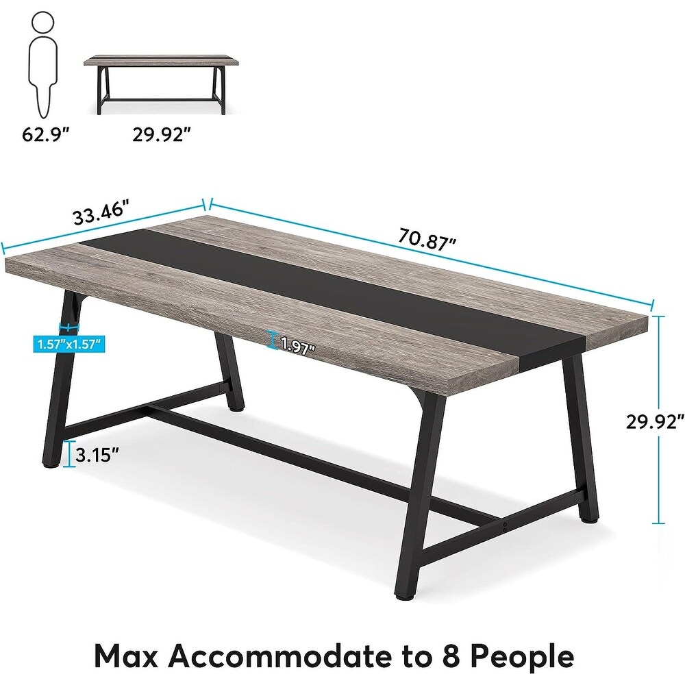 70.9 Inches Dining Table for 8 People  Family Gathering