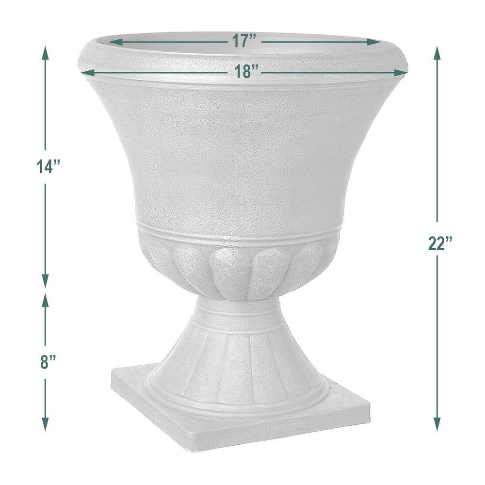 Arcadia Garden Products Hamilton 18 in. x 22 in. Chocolate PSW Urn DB51C