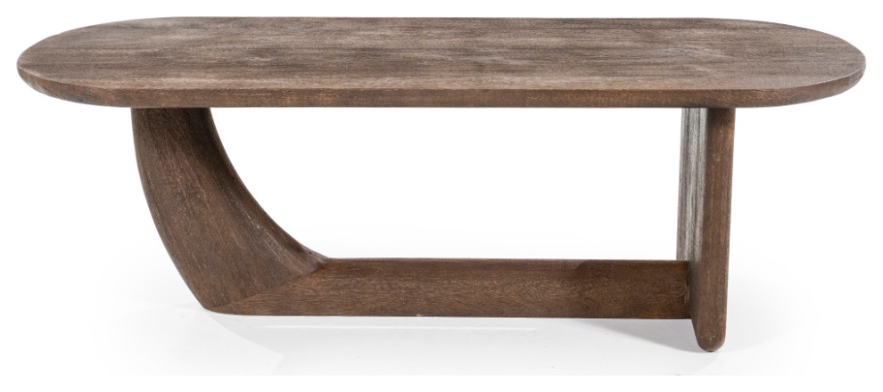 Mango Wood Oval Coffee Table  By Boo Donn   Transitional   Coffee Tables   by Oroa   Distinctive Furniture  Houzz