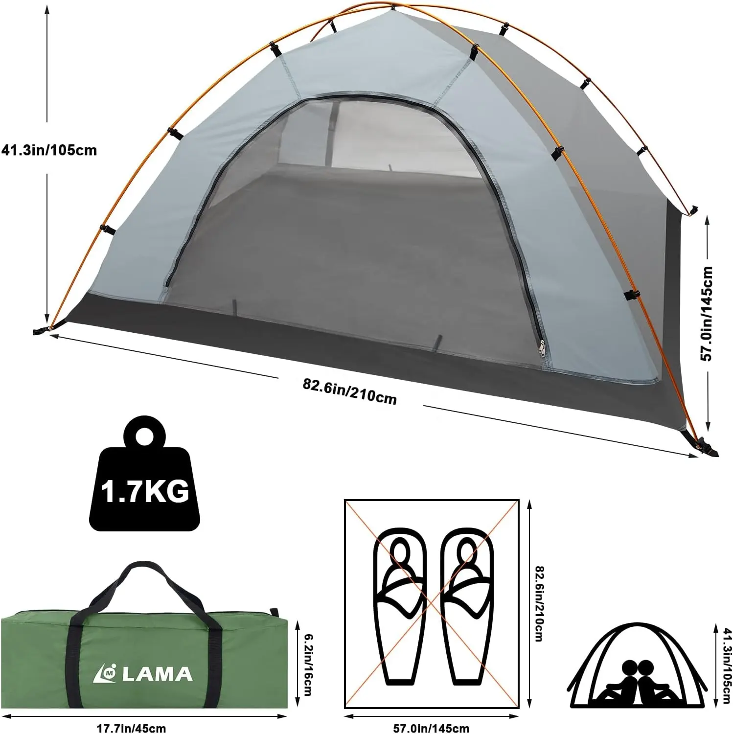 In Stock 2 3 Person Camping Tent Outdoor Hiking Family Cheap Manual Tents Waterproof For Play