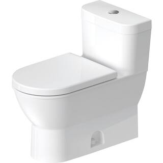 Duravit Darling New 1-Piece 1.28 GPF Single Flush Elongated Toilet in White Seat Not Included 2123010005