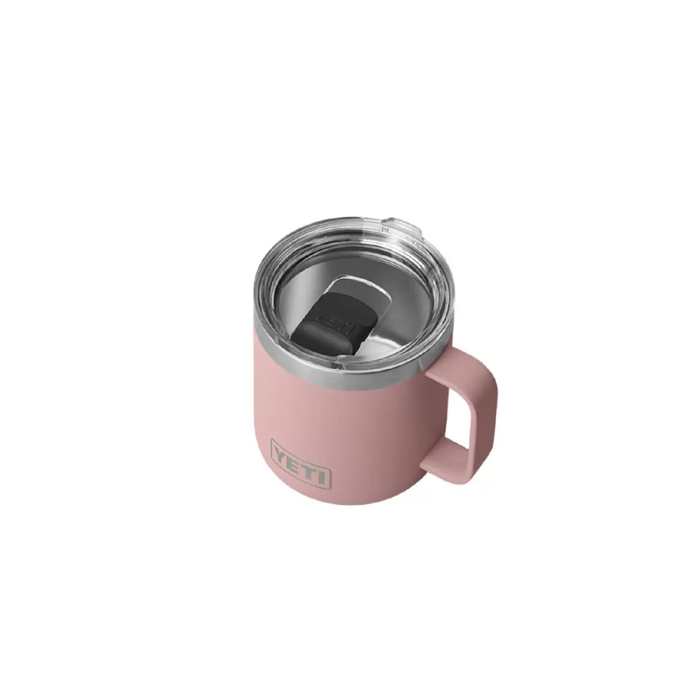 Yeti Sandstone Pink Rambler 14oz Mug with Magslider Lid ;