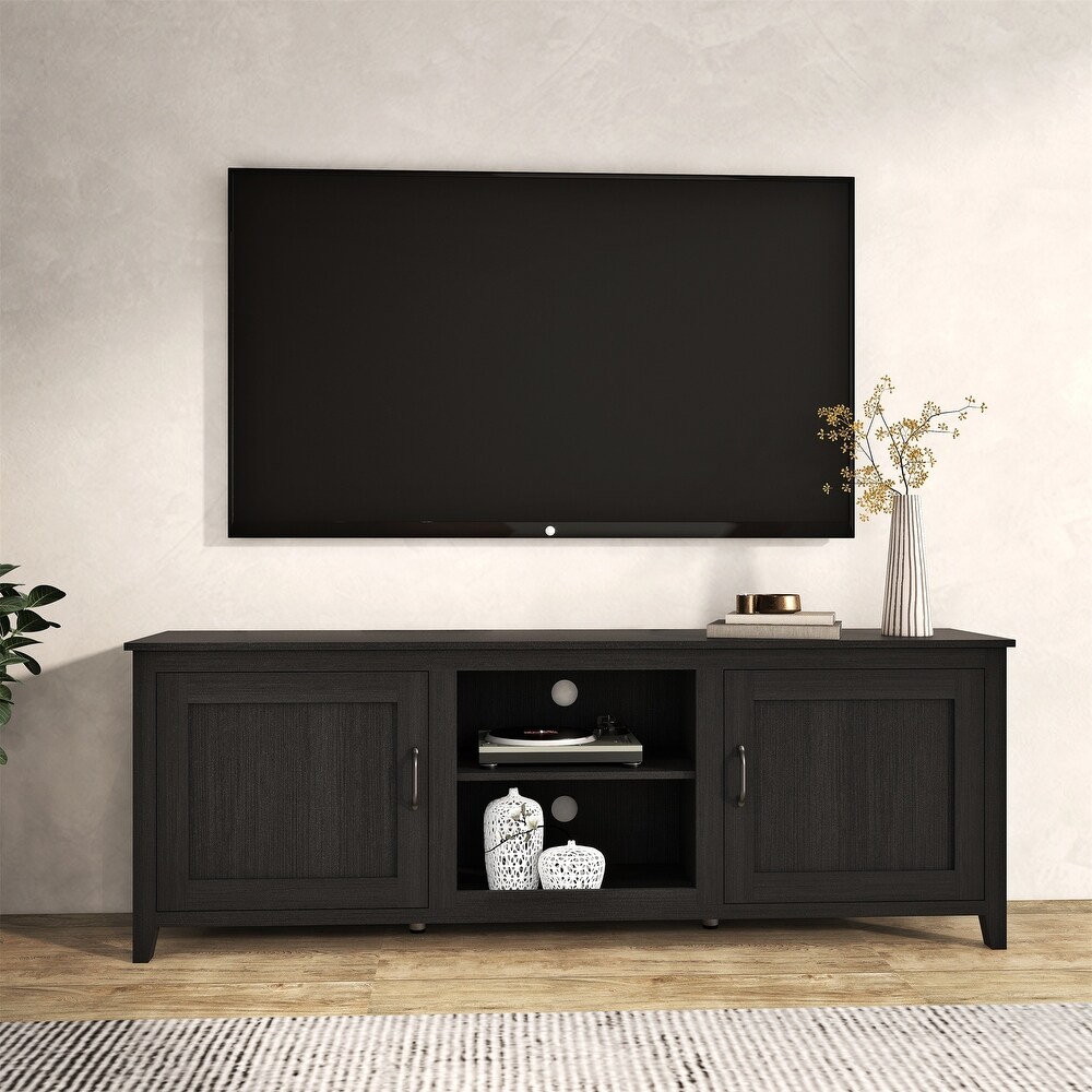 2 Doors Storage Media Console TV Stand up to 60 inches