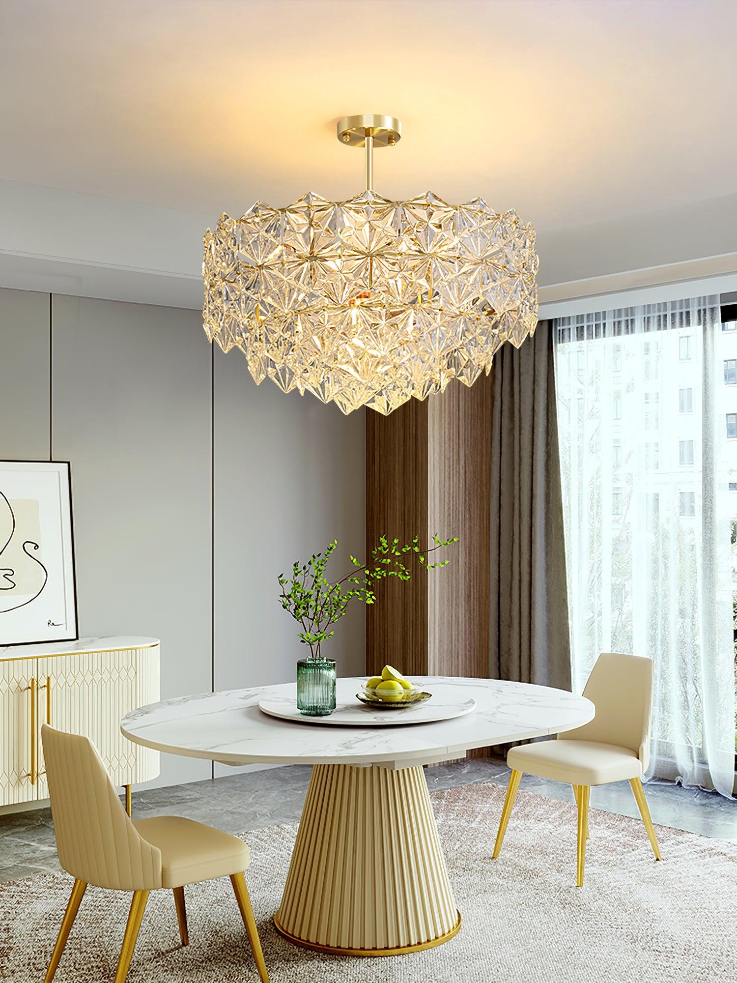 Snowflake Glass Chandelier