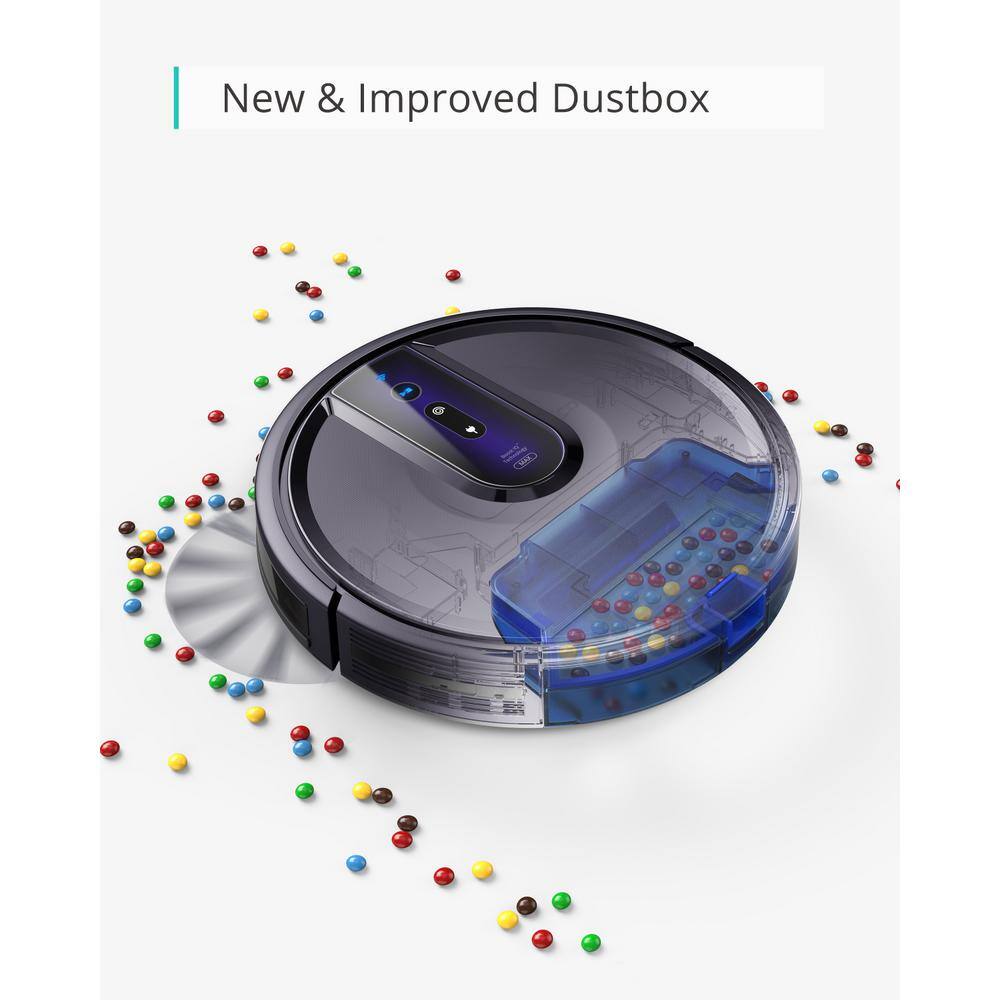 Eufy RoboVac 25C MAX Robotic Vacuum Cleaner with Wi-Fi Connected Compatible with Alexa and Google Assistant in Black T2132JQ1