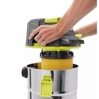 RYOBI ONE+ 18V Cordless 4.75 Gal. WetDry Vacuum Kit with 4.0 Ah Battery and Charger PWV201KN