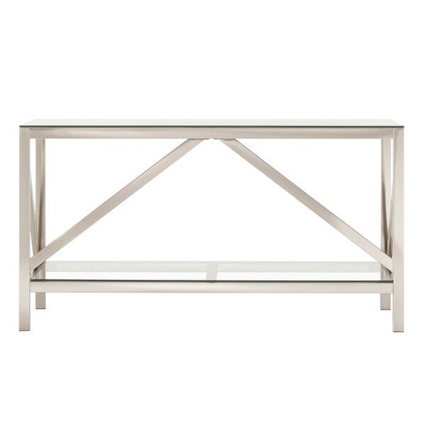 Brynn Brush Nickel TV Stand or Entertainment Center by iNSPIRE Q Modern