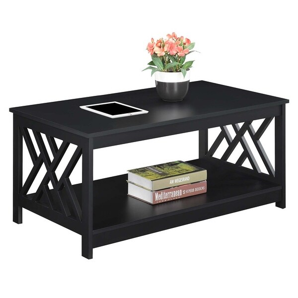 Titan Coffee Table with Shelfand#44