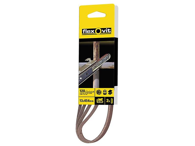 Flexovit Powerfile Sanding Belt 454mm x 13mm Fine 120g (Pack of 4) FLV26460