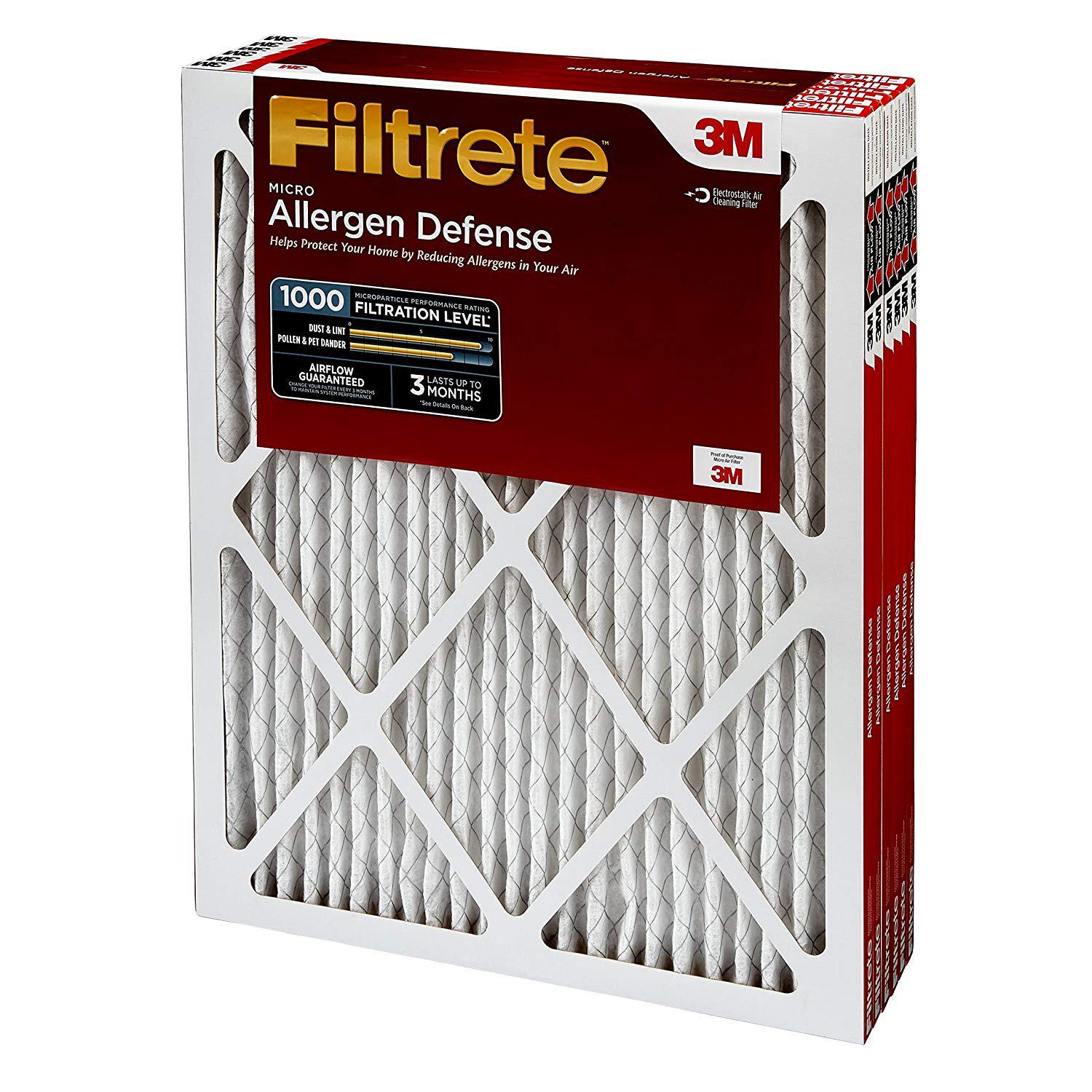 Filtrete AD24-6PK-1E Air Filter， 14 x 30 x 1， White， 6