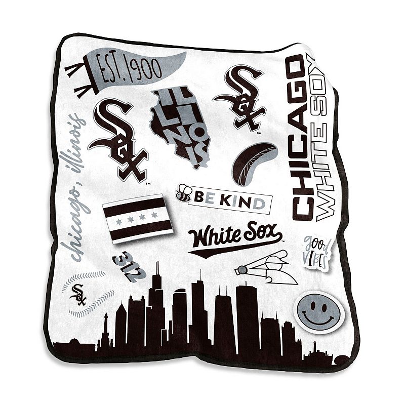 Chicago White Sox 50'' x 60'' Native Raschel Plush Throw Blanket