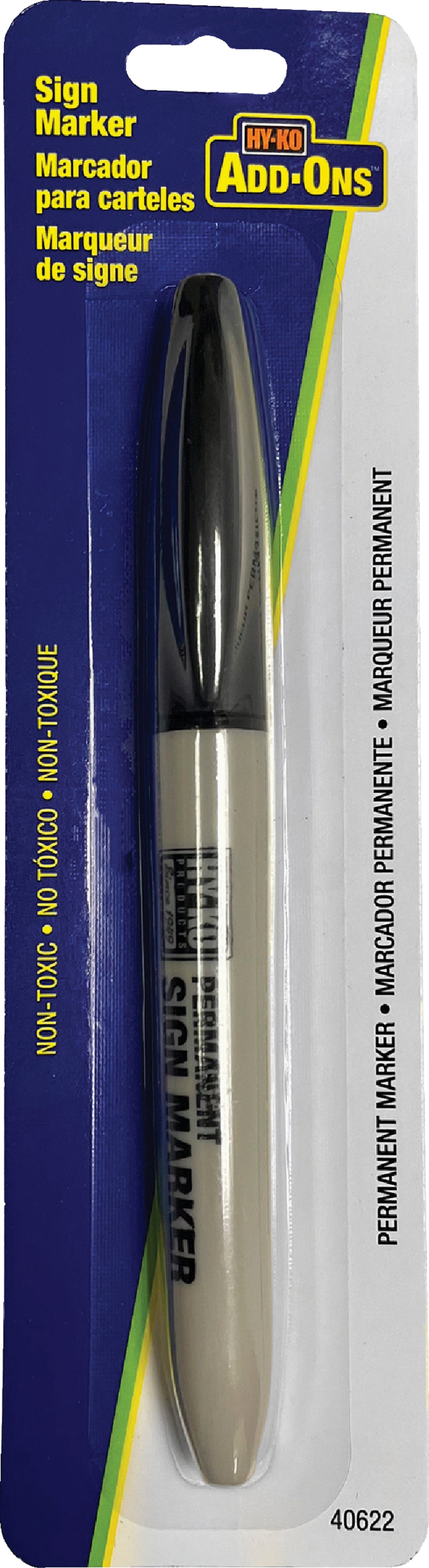 Hy-Ko Permanent Sign Marker Black (Pack of 5)