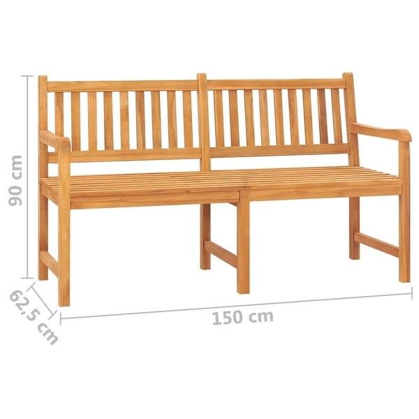 3-Seater Patio Bench with Table 59.1