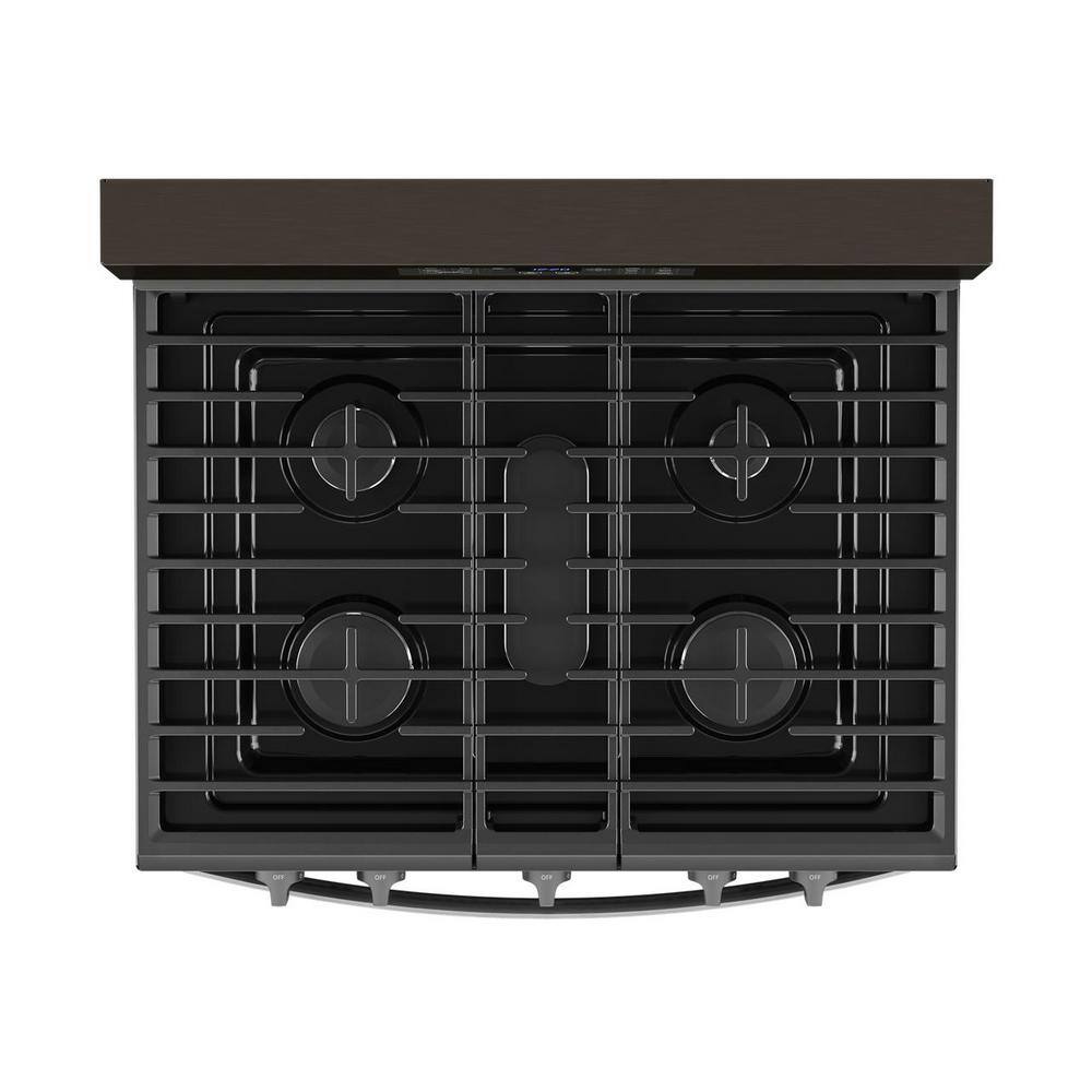 Whirlpool 5 cu. ft. Gas Range with Air Fry Oven in Black Stainless WFG550S0LV